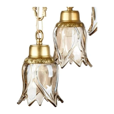 چراغ آویز چشمه 4 شعله نورکد C2773/4A آنتیک