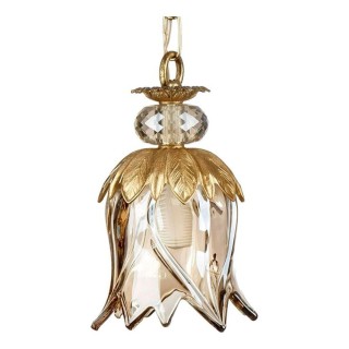 چراغ آویز چشمه نور یک شعله کد C2774/1A آنتیک