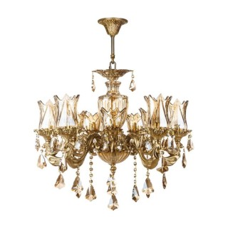 لوستر چشمه نور 10 شعله کد C2754/5-5-A آنتیک