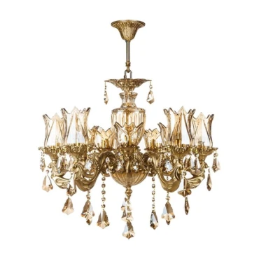 لوستر چشمه نور 10 شعله کد C2754/5-5-A آنتیک