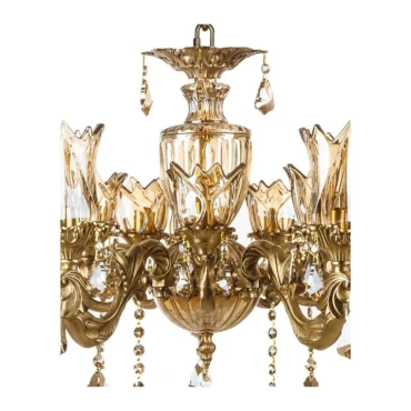 لوستر چشمه نور 10 شعله کد C2754/5-5-A آنتیک