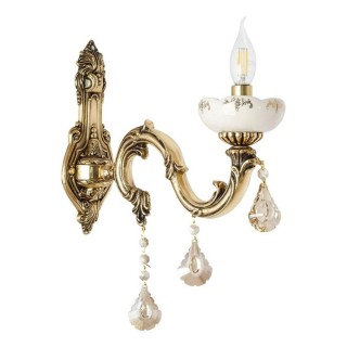 لوستر برنزی چشمه نور 1 شعله کد 2550