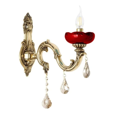 لوستر برنزی چشمه نور 1 شعله کد 2550