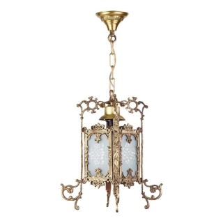 لوستر برنزی چشمه نور 1 شعله کد 2753