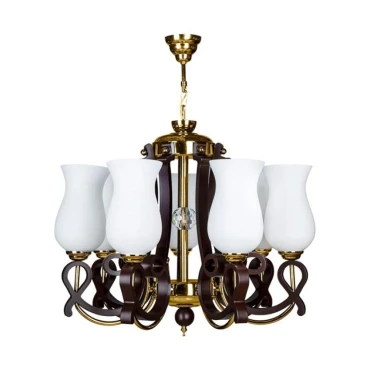 لوستر چشمه نور 7 شعله کد A831/7G طلایی