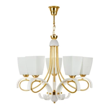 لوستر چشمه نور 5 شعله کد 838/5GWT طلایی