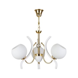 لوستر چوب استیل چشمه نور 3 شعله کد 887