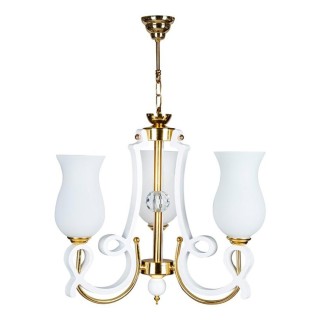 لوستر چشمه نور 3 شعله کد 831/3G طلایی