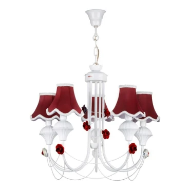 لوستر استیل چشمه نور 5 شعله کد 2206