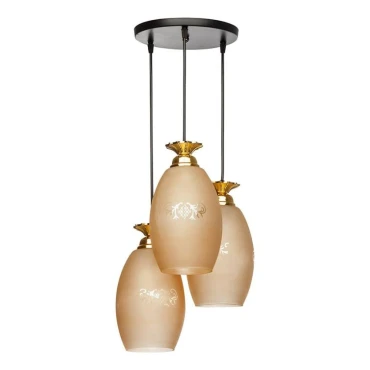 چراغ آویز استیل چشمه نور 3 شعله کد 588