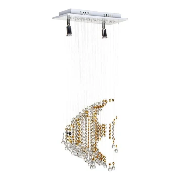 لوستر آویز سقفی چشمه نور 2 شعله کد 5314