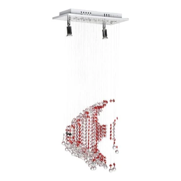 لوستر آویز سقفی چشمه نور 2 شعله کد 5314