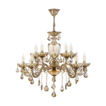 لوستر چشمه نور 10 شعله کد C2913/5 طلایی