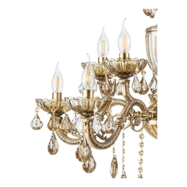 لوستر چشمه نور 10 شعله کد C2913/5 طلایی