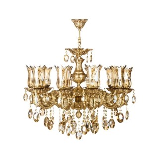 لوستر چشمه نور10 شعله کد 2547 آنتیک