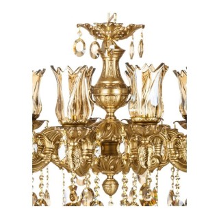 لوستر چشمه نور10 شعله کد 2547 آنتیک