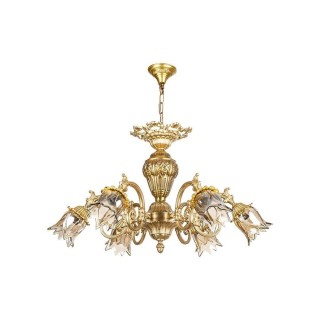 لوستر 6 شعله چشمه نور کد C2100/6-A آنتیک