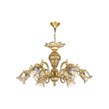 لوستر 6 شعله چشمه نور کد C2100/6-A آنتیک