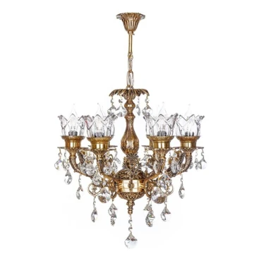 لوستر چشمه نور 6 شعله کد C2544/6-B برنزی