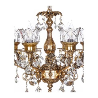 لوستر چشمه نور 6 شعله کد C2544/6-B برنزی