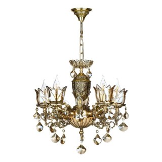 لوستر چشمه نور 5 شعله کد C2735/5-B برنزی