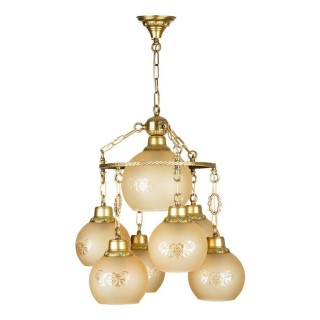 لوستر چشمه نور 7 شعله کد 2126