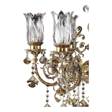 لوستر چشمه نور 6 شعله کد C2504/6-B برنزی