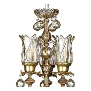 لوستر آویز چشمه نور 3 شعله کد C2736/3-A آنتیک