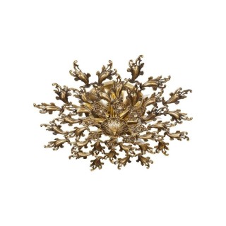 لوستر سقفی برنزی چشمه نور 9 شعله کد 2637