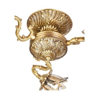 لوستر سقفی چشمه نور 3 شعله کد S3544/3-A انتیک