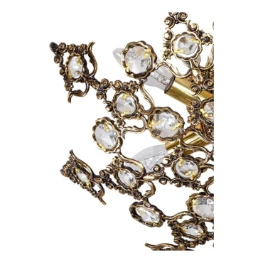 لوستر سقفی برنزی چشمه نور 6 شعله کد 2533