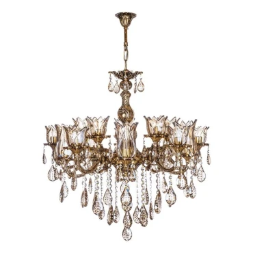 لوستر چشمه نور 15 شعله C2549/5-10-B برنزی