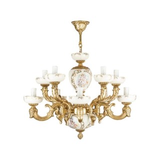 لوستر 10 شعله چشمه نور کد 2948