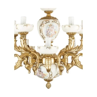 لوستر 10 شعله چشمه نور کد 2948