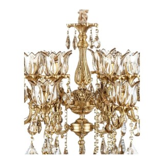 لوستر چشمه نور 10شعله کد C2781/5-A آنتیک