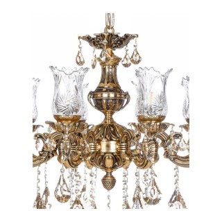 لوستر چشمه نور 8 شعله کد C2547/4-B برنزی