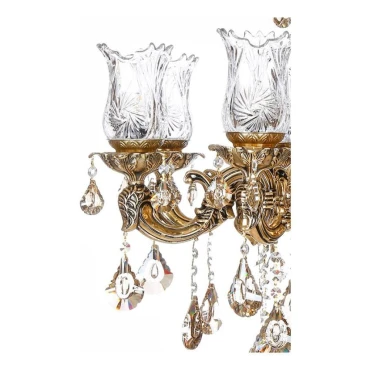 لوستر چشمه نور 8 شعله کد C2547/4-B برنزی