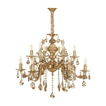 لوستر چشمه نور 12 شعله کد C2772/6-A آنتیک