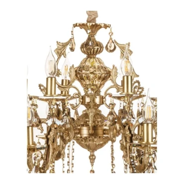 لوستر چشمه نور 12 شعله کد C2772/6-A آنتیک