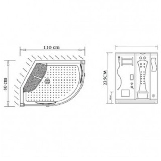 سونا بخار آپارتمانی زرین آب مدل تورینو