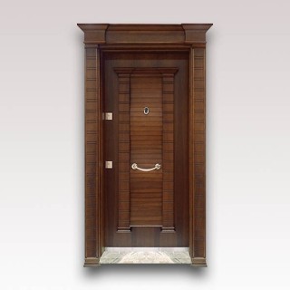 درب آلدورا سری x سوپر برجسته لوکس با روکش طبیعی گردویی کد 202