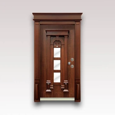 درب آلدورا سری x سوپر برجسته لوکس با روکش طبیعی گردویی کد 074