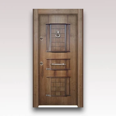 درب آلدورا سری لوکس S سوپر برجسته با روکش طبیعی گردویی کد 306