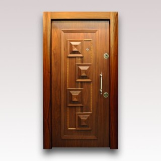 درب آلدورا سری لوکس S سوپر برجسته با روکش طبیعی گردویی کد 304