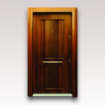 درب آلدورا سری لوکس S سوپر برجسته با روکش طبیعی گردویی کد 302