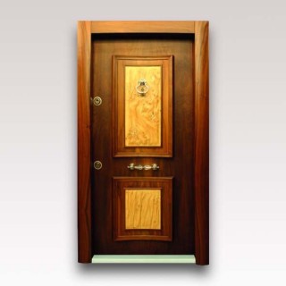 درب آلدورا سری لوکس S سوپر برجسته با روکش طبیعی گردویی کد 104