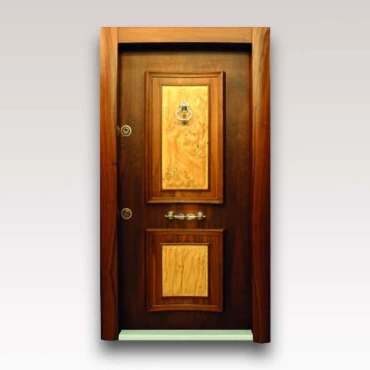 درب آلدورا سری لوکس S سوپر برجسته با روکش طبیعی گردویی کد 104