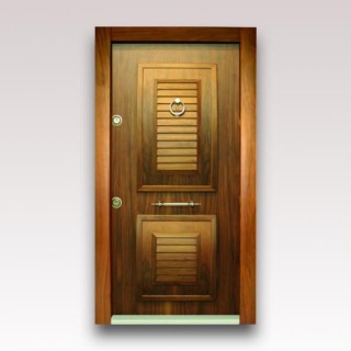 درب آلدورا سری لوکس S سوپر برجسته با روکش طبیعی گردویی کد 100