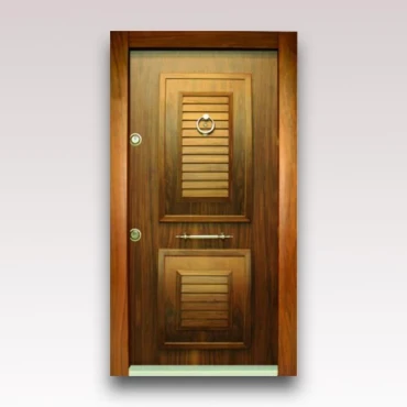 درب آلدورا سری لوکس S سوپر برجسته با روکش طبیعی گردویی کد 100