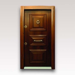 درب آلدورا سری لوکس S سوپر برجسته با روکش طبیعی گردویی کد 040